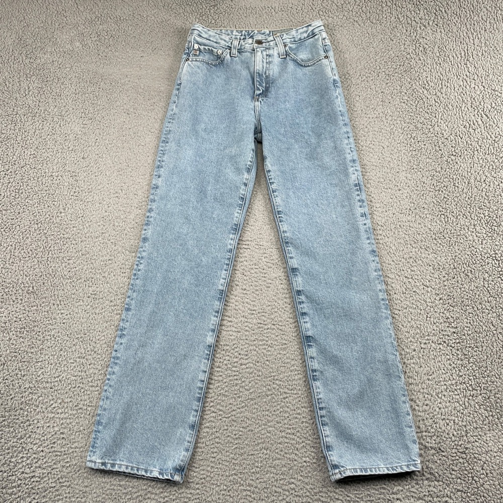 AG Jeans Women 26R Blue Alexxis High Rise Vintage Straight Contour 360 Denim
